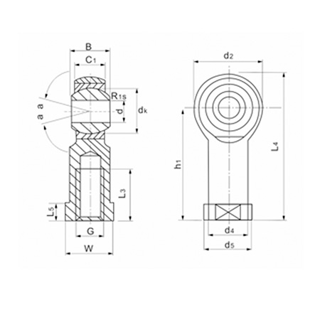 Шарнирный наконечник PHS10EC TECHNIX