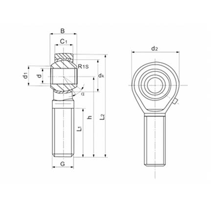 Шарнирный наконечник POS12L TECHNIX