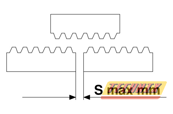 Рейка зубчатая прямозубая: 25x25, L=2000 мм, M=2,5 CR29200 TECHNIX