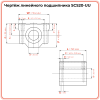 Линейный подшипник в сборе с корпусом SCS20-UU (SC20UU) TECHNIX