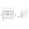 Муфта соединительная жесткая RC30-C (d=8мм) TECHNIX