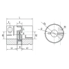 Муфта соединительная виброгасящая JC25-C (d=5мм) TECHNIX
