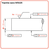 Вал прецизионный (нерж.) WRA25 L=100 см TECHNIX