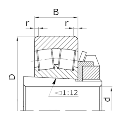 Подшипник 22212KCC/W33+H312 (13511H) TECHNIX
