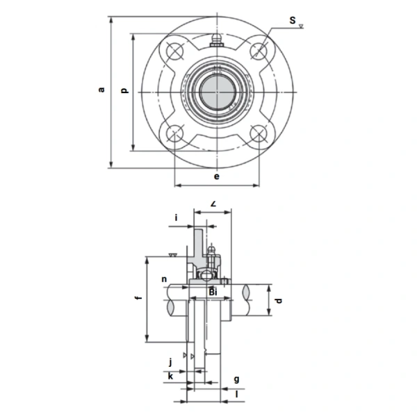 Подшипниковый узел UCFC208 LIGHT TECHNIX