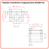 Линейный подшипник в сборе с корпусом SCS50-UU (SC50UU) TECHNIX