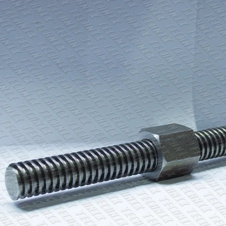 Гайка шестигранная трапецеидальная сталь SKM 24-5-D (диаметр 24 мм, шаг 5 мм) правая резьба TECHNIX PRO