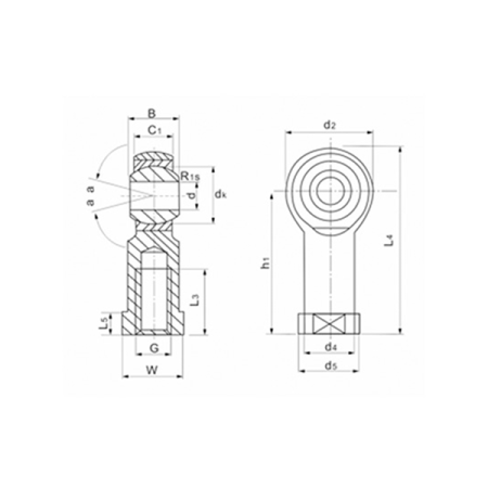 Шарнирный наконечник PHS20LC TECHNIX