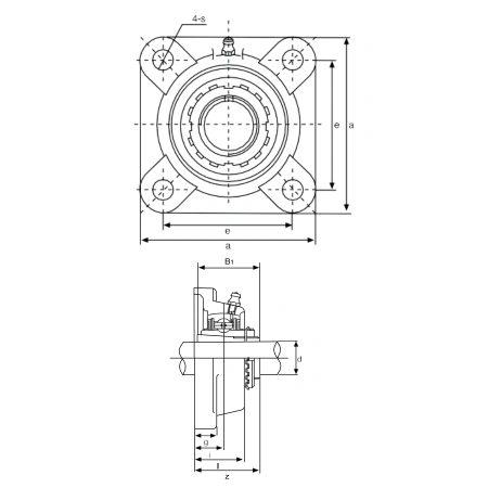 Подшипниковый узел UKF212+H2312 TECHNIX