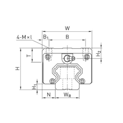 Каретка HGH30HAZAH (шариковая) TECHNIX
