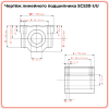 Линейный подшипник в сборе с корпусом SCS30-UU (SC30UU) TECHNIX