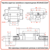 Каретка RGW45CCZAP (роликовая) TECHNIX